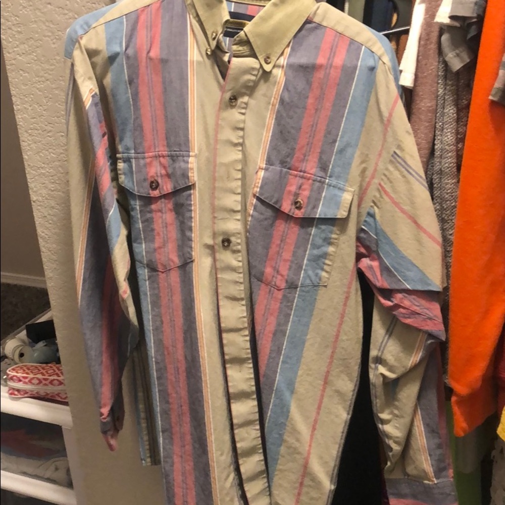 Long sleeve button up.